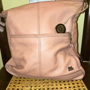 The Sak Blush pink Leather Crossbody Bag